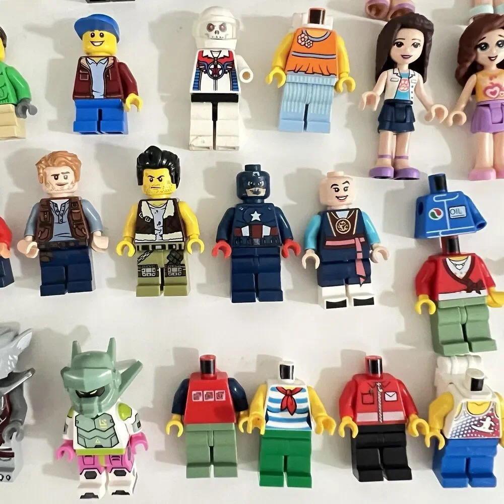 Authentic Lego Mini Figures Mix Lot  & Parts (50+ Mini Figures and Pets/insects)